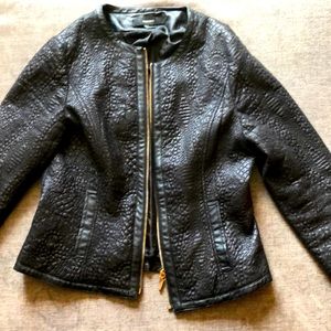 Vegan leather coat